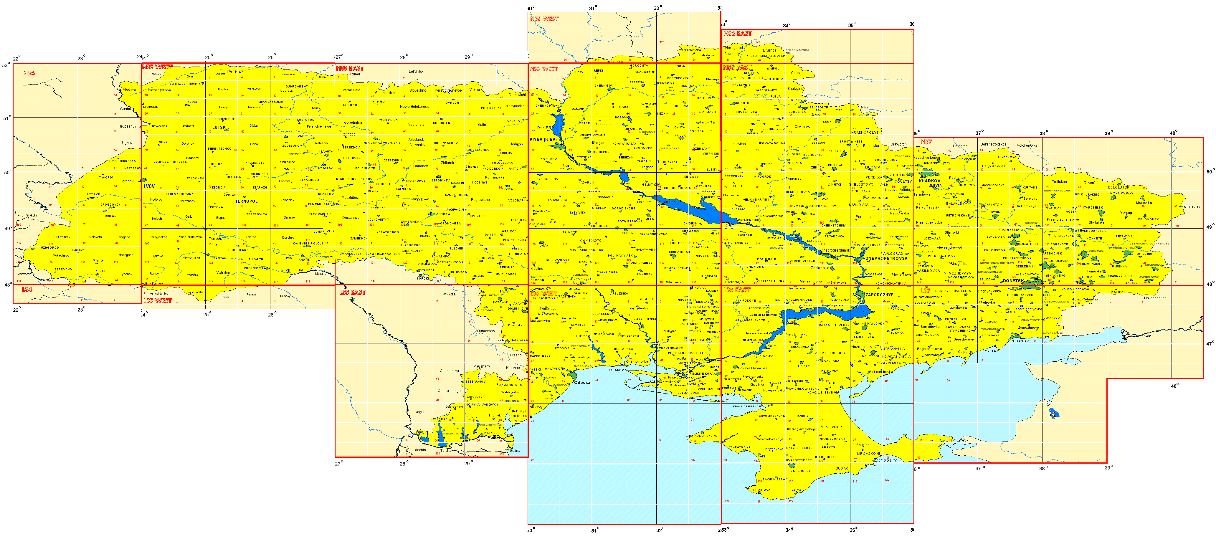 Система координат ск 63 зоны карта